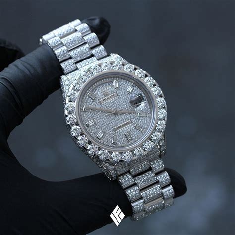 high quality simulated vvs diamond rolex mens